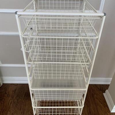 4ft Wire Rack & Bin Organization Unit