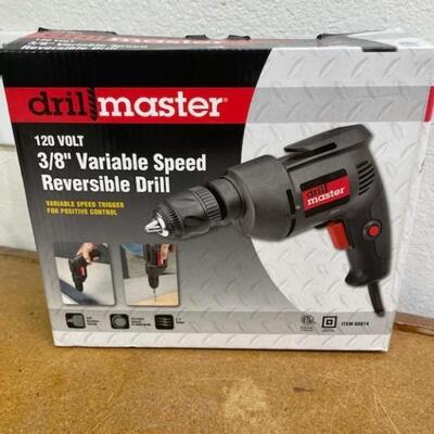 Drill Master 120 Volt 3/8in Variable Speed Reversible Drill