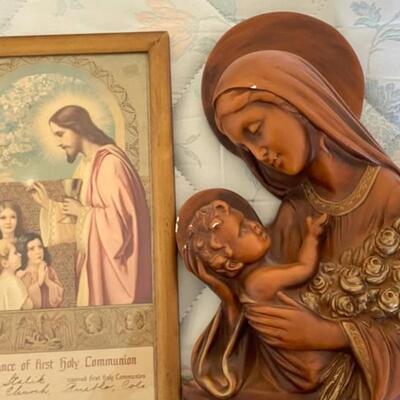 2-Madonna & Child, Jesus Giving Children Communion