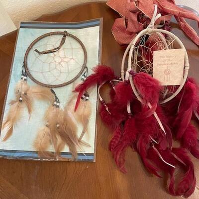 (2) Feathered Dream Catchers