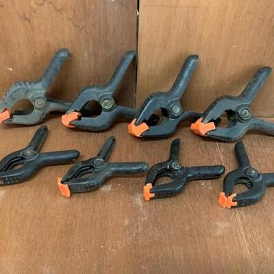 (8) Spring Clamps for Woodworking