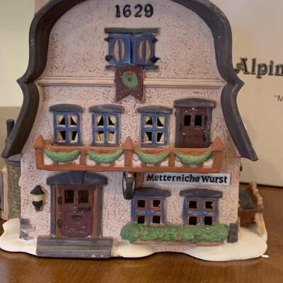 Heritage Village Collection, Village, Set 5 of 8
Hand Painted Porcelain from Dept 56
From the Alpine Village Collection - 'Metterniche...