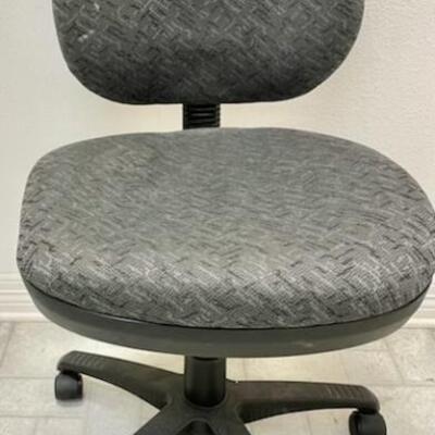Rolling Office Chair with Gray Tweed Fabric