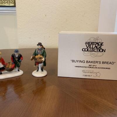 Heritage Village Collection, People, Set 2 of 3
Hand Painted Porcelain from Dept 56
This Set - 'Buying Baker's Bread'�