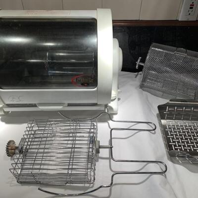 George Foreman Rotisserie Oven with Attachments