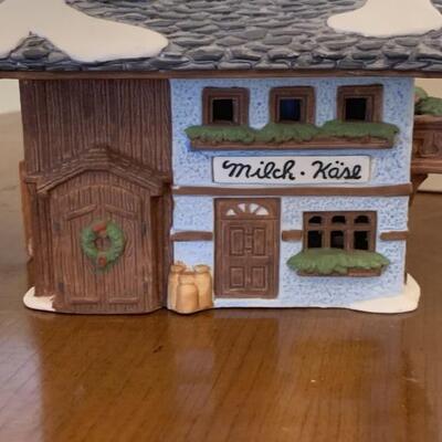 Heritage Village Collection, Village, Set 8 of 8
Hand Painted Porcelain from Dept 56
From the Alipine Building Collection - 'Milch-Kase'�