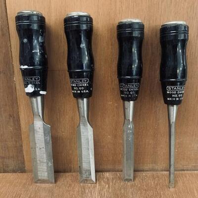 Stanley Set of (4)  Wood Chisels No. 60