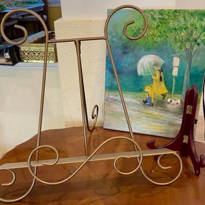 Table Top Brass Art Easel/Stand