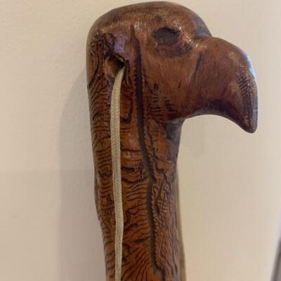 Eagle Head Wooden Walking Stick