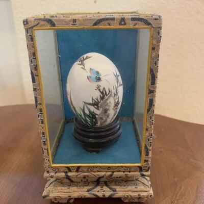 Decorative Egg with Butterfly in Display Box