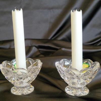 (2) Waterford Marquis Candlestick Holders, Austria