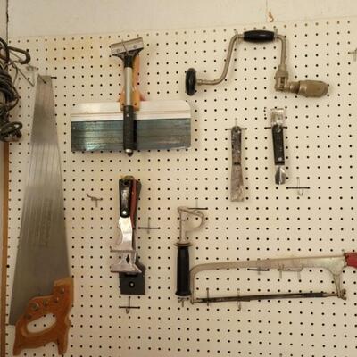 Lot of Hand Tools and Shop Light