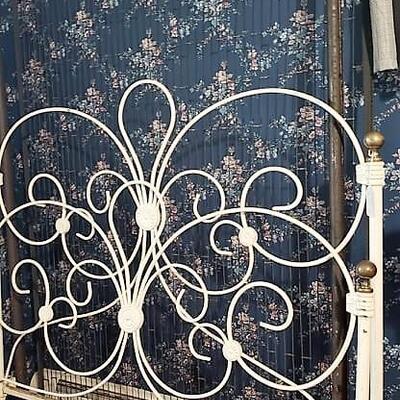 Antique Iron Twin or Double Bed