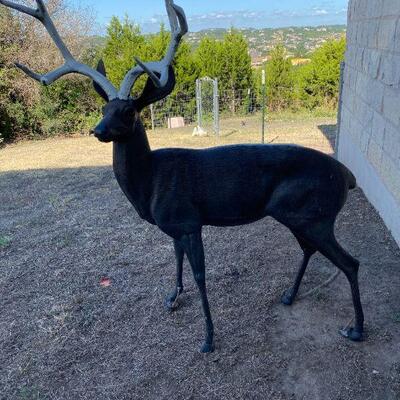 Life size bronze deer statues 