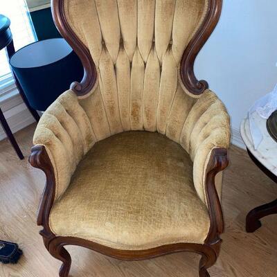 Victorian parlor chair 