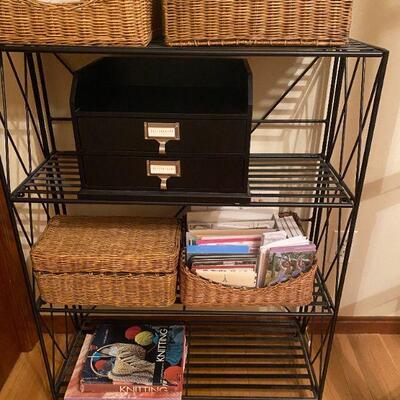 Metal Book Shelf (baskets not included)