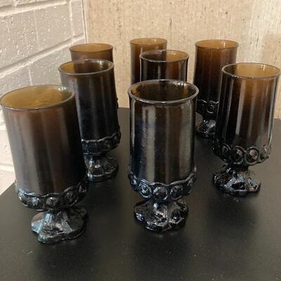 Heavy umber colored tankards