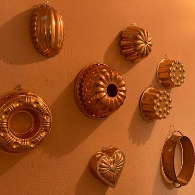 Copper decorative baking pans