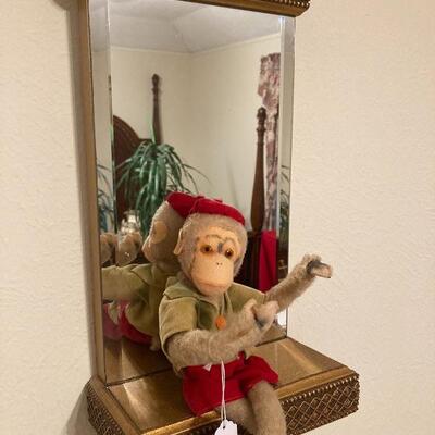 Stuffed monkey with guitar