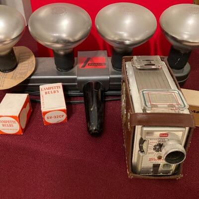Vintage cameras, flash, equipment