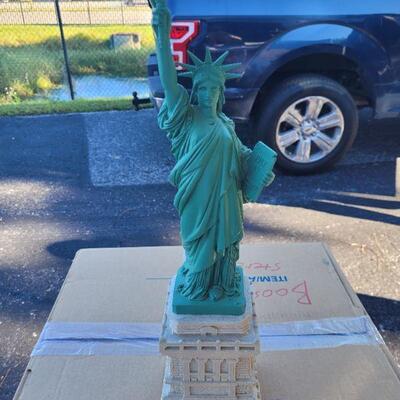 Replica of the statue of Liberty, it stands approximately 12 inches high and is in excellent condition. See pictures