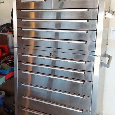 Stainless 12 drawer tool cabinet $550