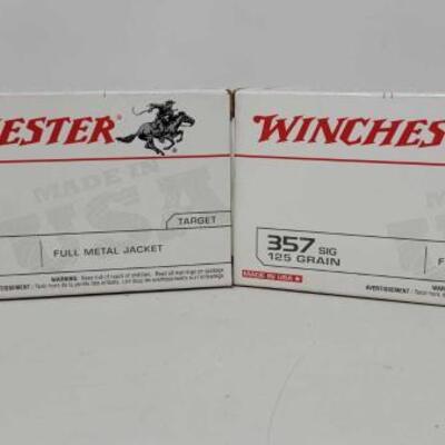 #2036 • 100 Rounds Of Winchester 357 SIG