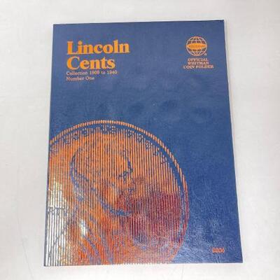 #1490 • Lincoln Cents 1909-1940 Collection Book: Includes 72 1909-1940 Lincoln Pennies. Includes 72 1909-1940 Lincoln Pennies