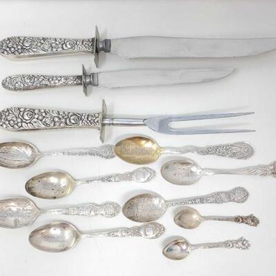 #1502 • Decorative Vintage Sterling Silver Silverware approx 128g.