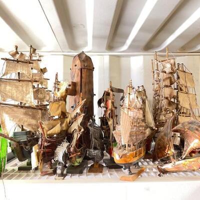 #5048 • 12 Model Ships And More