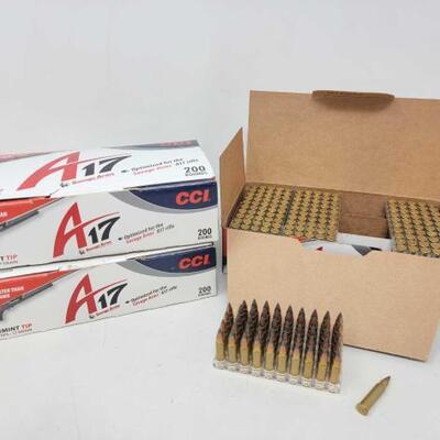 #2018 • 600 Rounds of CCI A17 949CC
