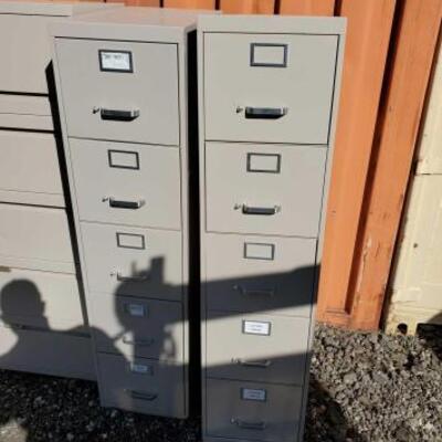 #30008 • 4 Filing Cabinets: All Measures Approx: 15