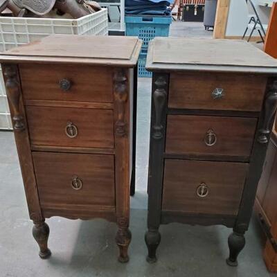 #2942 • Wooden Side Tables: Wooden Side Table Measurements: Height: 29.5