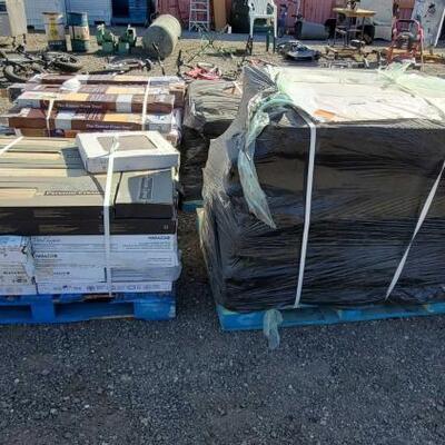 #89512 • 2 Pallets Of Tile And Vinyl Flooring