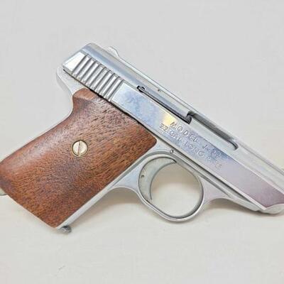 #242 • Jennings Firearms, Inc. J-22 .22lr Semi-Auto Pistol
High bid $35
Serial Number: 057388 Barrel Length: 2.5
