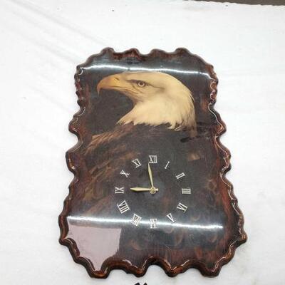 #2820 • Wooden Clock: Wooden Clock Measurements: 24