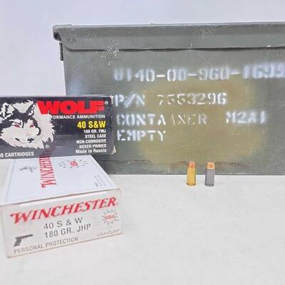 #2138 • 564 Rounds of 40 S&W Ammo Case Included
