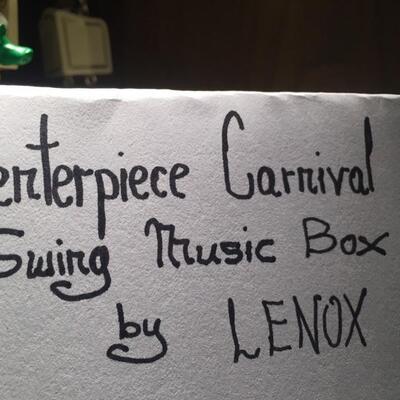 Centerpiece Carnival Swing Music Box by LENOX 