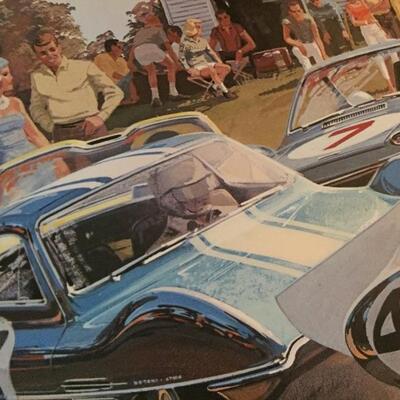 Midcentury Syd Mead Futuristic Automotive Car Art Prints 