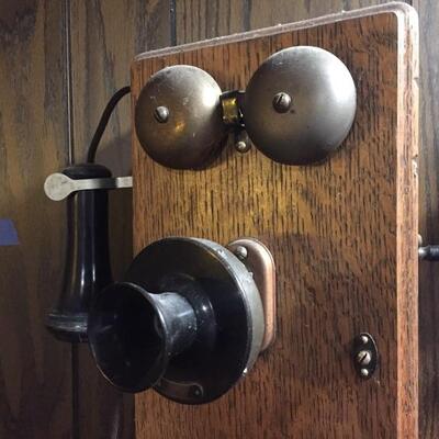 Antique Western Electric Wall Telephone