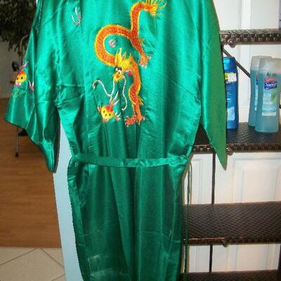 Green Silk Dragon Robe