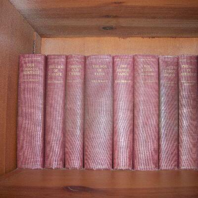 Set of 9 Will Durant's - The Story of Civilization , 1950's publishing dates, missing 2 of the series.