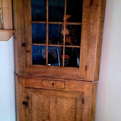 Early American corner cabinet