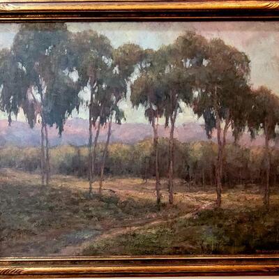 Large William Dorsey landscape oil