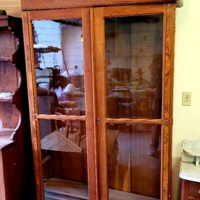 large double door 19th century cabinet