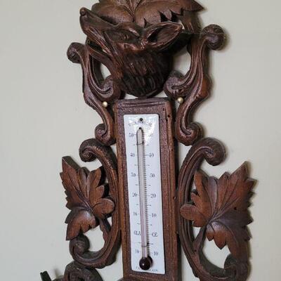 Antique French Black Forest Thermometer