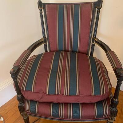 Antique French Chair - Upholstery over Cane