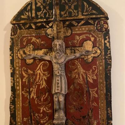 French Icon  - Crucifix 