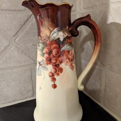 Handpainted Limoges pitcher