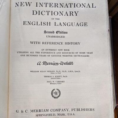 Vintage dictionary